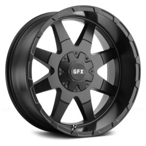 G FX TR 12 20X9 5x114.3 / 5x127 12 Matte Black (Quantity of 1)