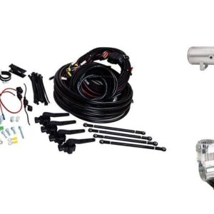 Air Lift 27699 3H System (3/8" Air Line, 4 Gallon 7 Port Lightweight Aluminum Tank, VIAIR 444C Compressor)
