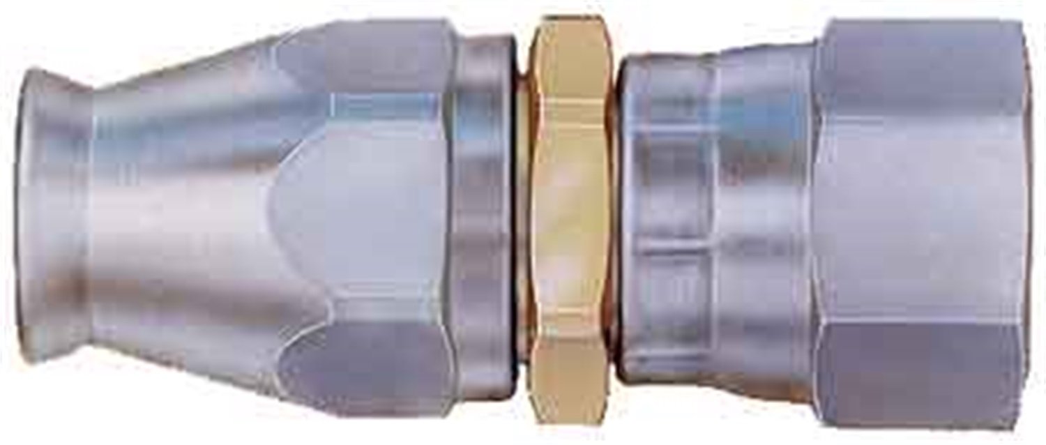Aeroquip FBM1104 Teflon Racing Fitting Swivel 08AN Hose Size S.A.E 37 deg. Steel Bulk Packaged Teflon Racing Fitting Swivel
