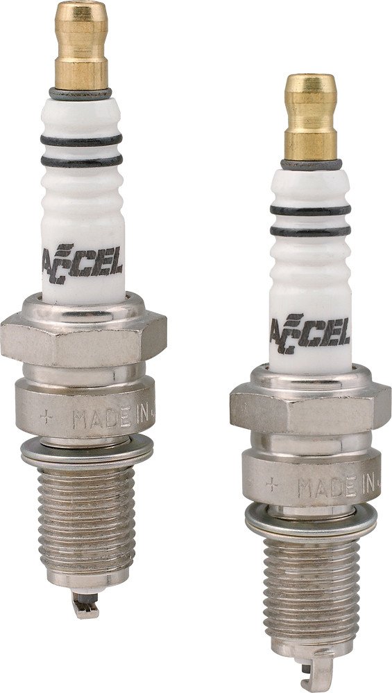 ACCEL 2418 Spark Plugs U Groove Twin Cam .040 in. Gap 2 Pack