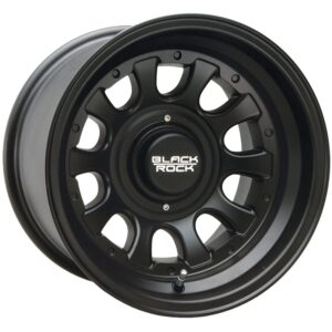 Black Rock 909B Type D Alloy Wheel with Matte (0 x 8. inches /6 x 139 mm,  12 mm Offset)