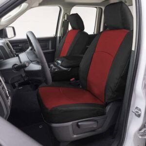 Precision Fit Endura Front Row Seat Covers Red/Black GTT1070ABENRB