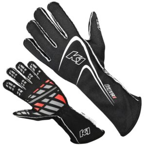 K1 RACEGEAR Glove Track1 Black X Large SFI 5