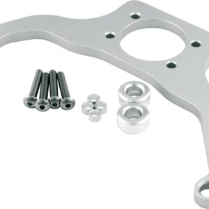 Allstar ALL54282 Silver Anodized Billet Aluminum Fuel Regulator Mounting Bracket for 4500 Style Series Carburetor and Aeromotive Regulator