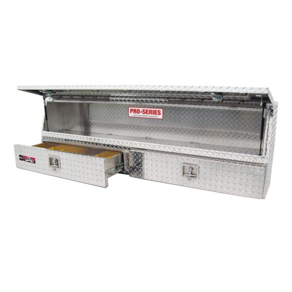 Brute 80 TBS200 72 BD Pro Series 72 Contractor TopSider Polished Aluminum Tool Box with Doors & Drawers