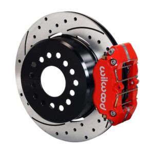 WILWOOD 140 13181 DR DPL P/S P B Kit, Drilled Red, New Big Ford 2.50 Offset