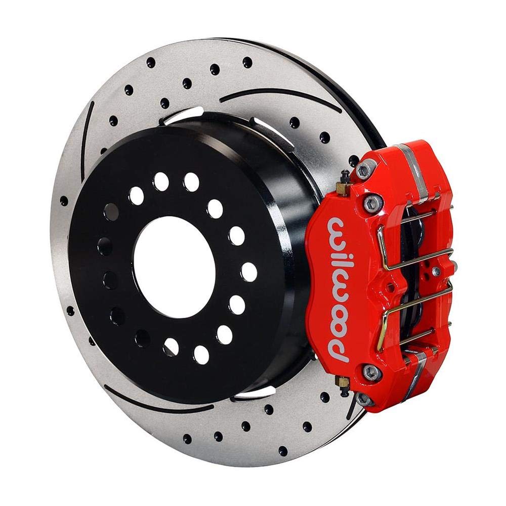 WILWOOD 140 13181 DR DPL P/S P B Kit, Drilled Red, New Big Ford 2.50 Offset