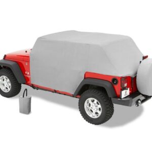 Bestop 8104109 Charcoal All Weather Trail Cover for 2007 2018 Wrangler Unlimited, Charcoal/Gray