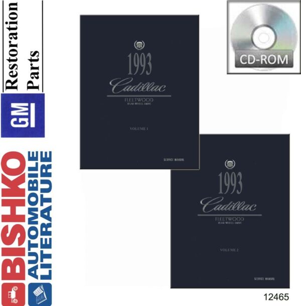 bishko automotive literature Shop Service Repair Manual CD for The 1993 Cadillac Fleetwood