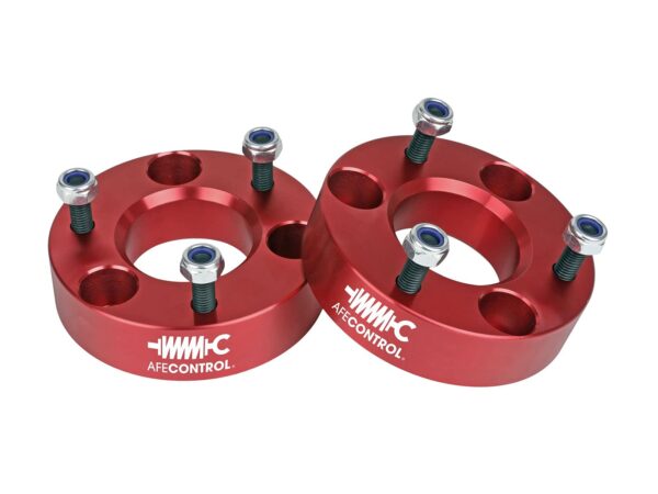 aFe POWER 416 20T001 R aFe CONTROL Leveling Kit, 2, Red Anodized, for 2006 2021 Dodge/Ram 1500