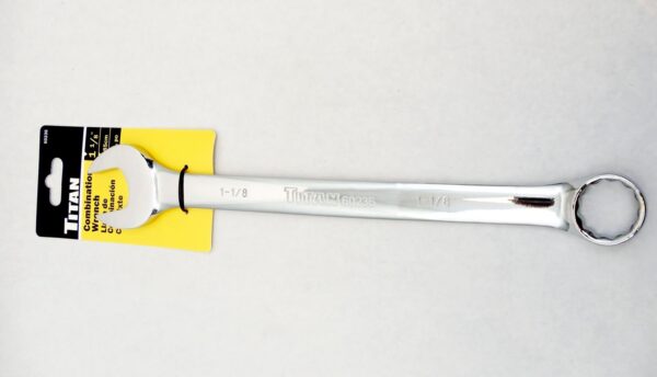 Titan 60236 1 1/8 Inch 12 Point Mirror Polish Combination Wrench