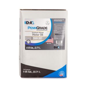 PENNGRADE 62725, Synthetic Blend Oil SAE 5W 30, 6 Gallon