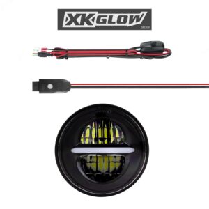 Xk Glow Led Headlight/Blk Bezel Xk 5In Kit B
