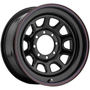 Raceline Wheels 5179080 Black Daytona 17x9 8x6.5 (5inbs/0mm)