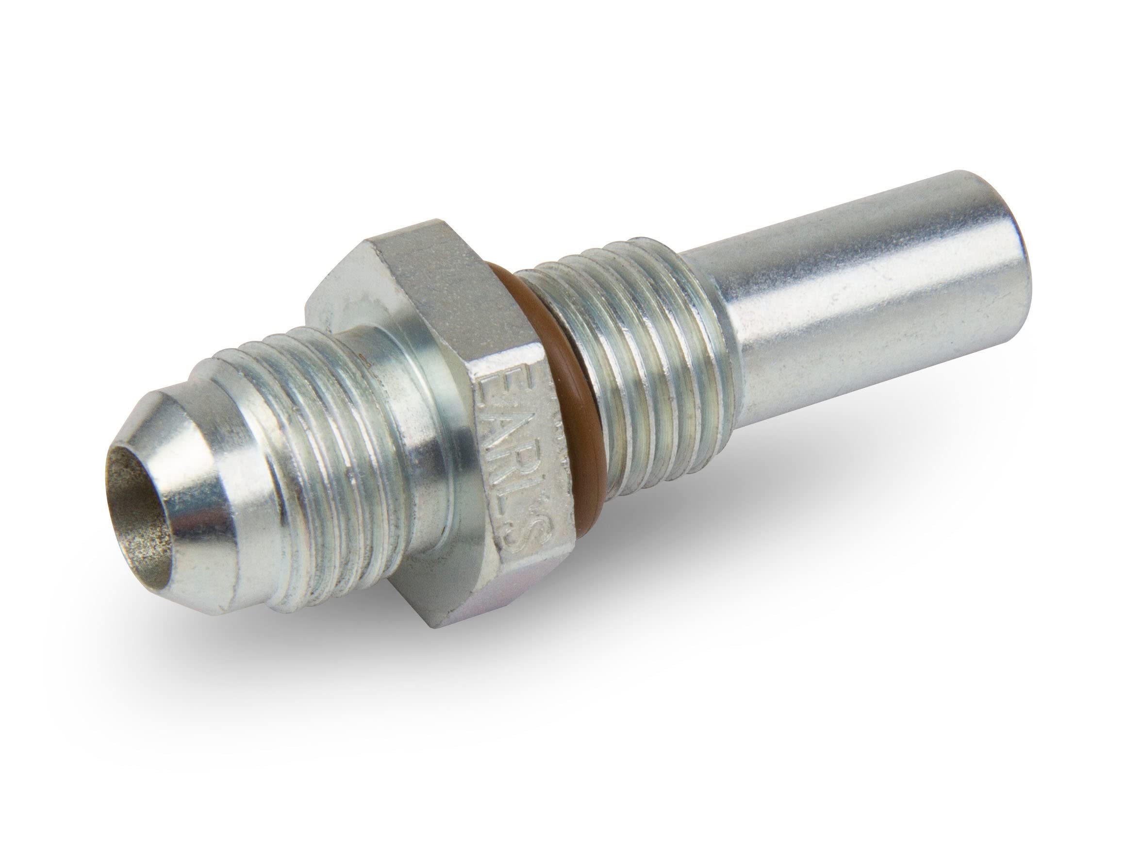 Earl's 961981ERL Straight Transmission Adapter 6 Male to 1/4 18 NPSM Male Long (Rear)