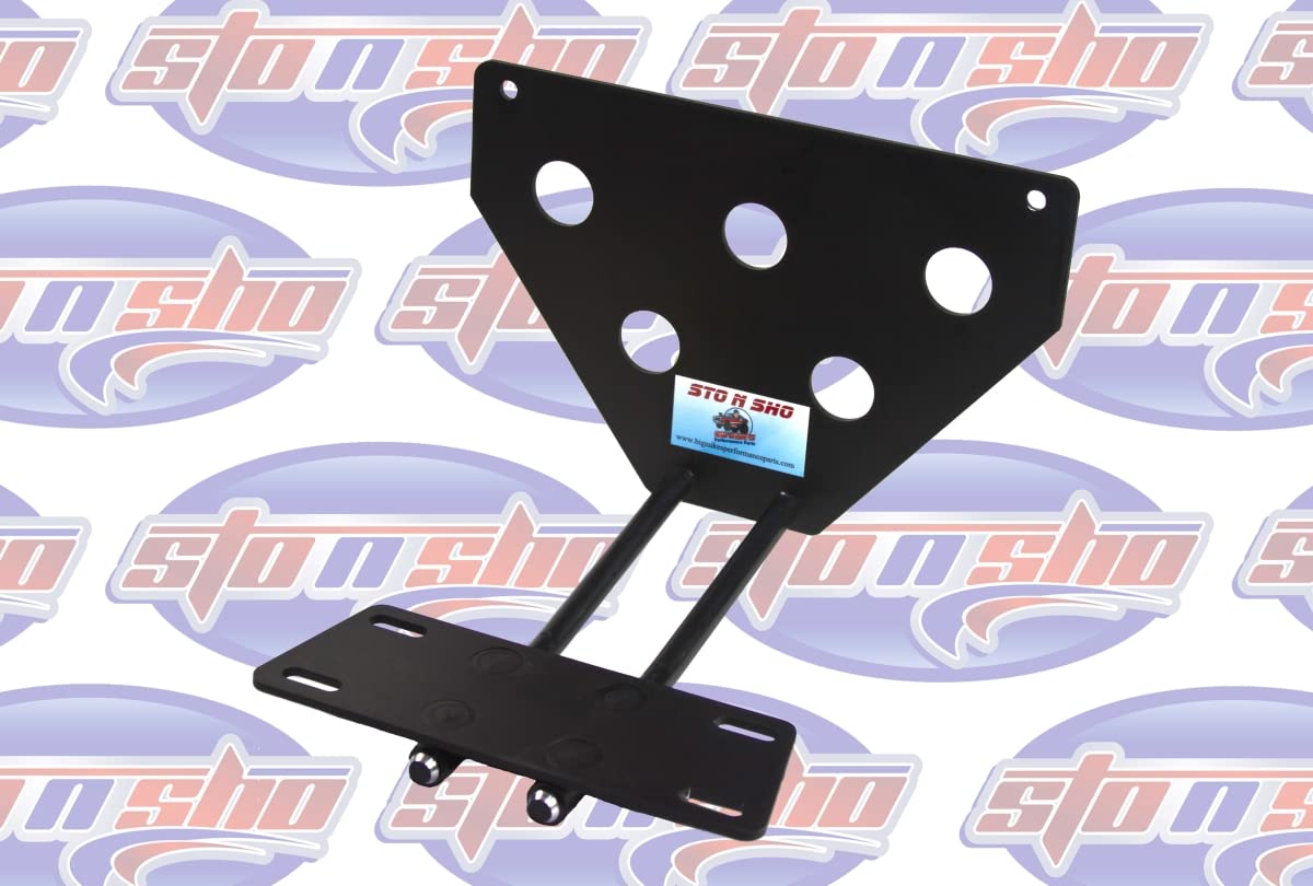 STO N SHO Front License Plate Bracket Compatible with 2012 2017 BMW 650i, 640i M Sport Without Adaptive Cruise Control (SNS29)