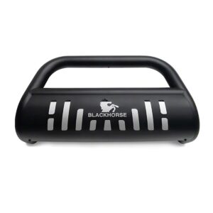 Black Horse Bull Bar Skid Plate Black Compatible with 2020 2023 Kia Telluride|2020 2023 Hyundai Palisade CBB B7502SP