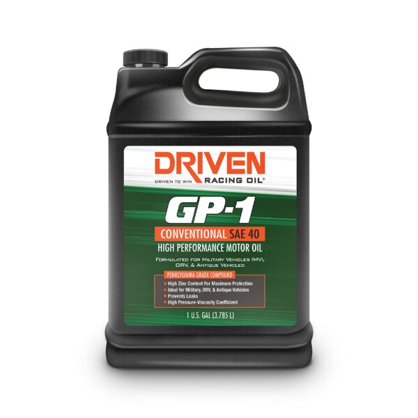 Driven Racing Oil GP 1 Conventional 40 Motor Oil (1 Gallon)
