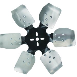 Derale 17515 Heavy Duty Fan Blade Series 1000 15 Aluminum Rigid Race Belt Driven Fan Standard Rotation