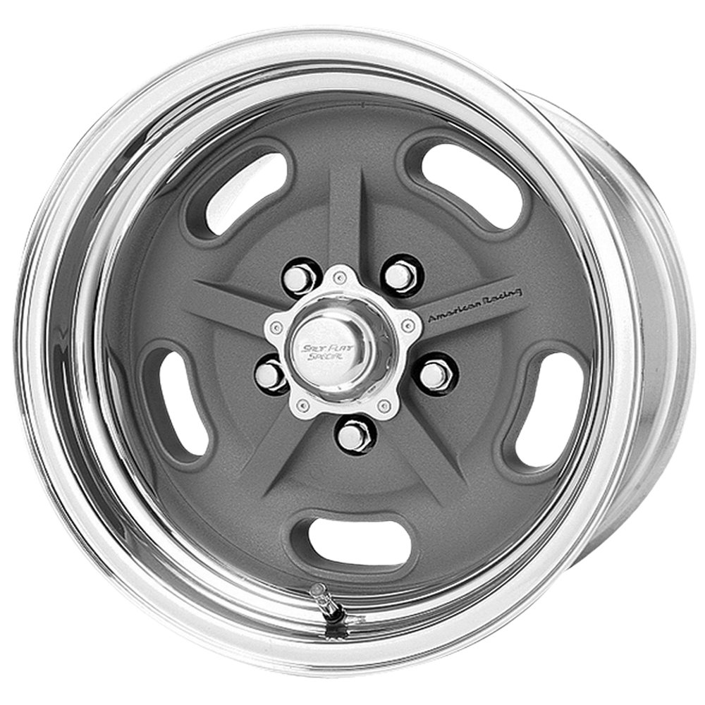 VN470 SALT FLAT 20x9.5, Bolt Pattern: 5x5/, Offset: 11, MAG GRAY CENTER POLISHED BARREL, set of 1