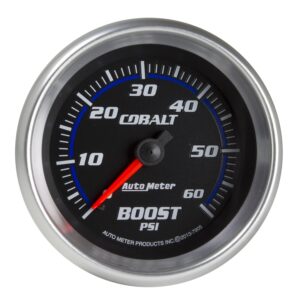 Auto Meter 7905 Cobalt 2 5/8 Mechanical Boost Gauge (0 60 PSI, 66.7mm)