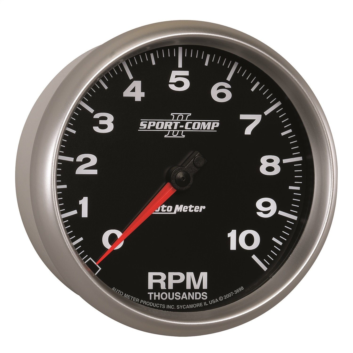 Auto Meter 3698 Sport Comp II 5 10000 RPM In Dash Tachometer