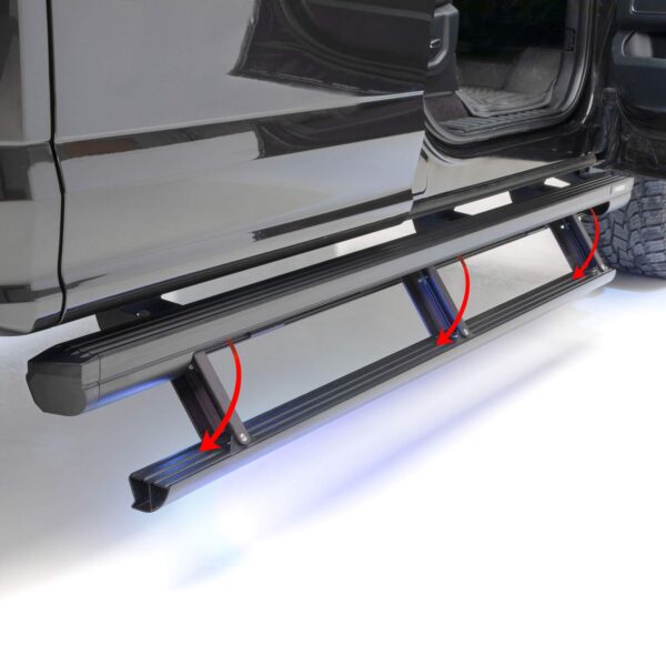 ARIES 3047913 ActionTrac 79 Inch Retractable Powered Running Boards, Select Dodge, Ram 2500, 3500 Extended Crew Cab