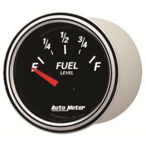 Auto Meter 1206 Designer Black II 2 1/16 Short Sweep Electric Fuel Level