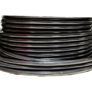 Aeromotive 15333 Black Jacketed Stainless Steel Braided PTFE Coated Fuel Line, AN 12 x 8'