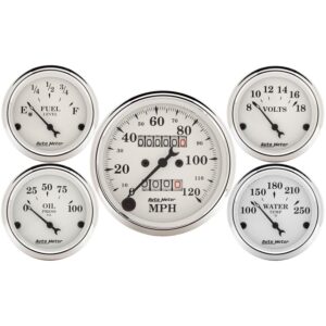 Auto Meter 1601 Old TYME White Street Rod Kit