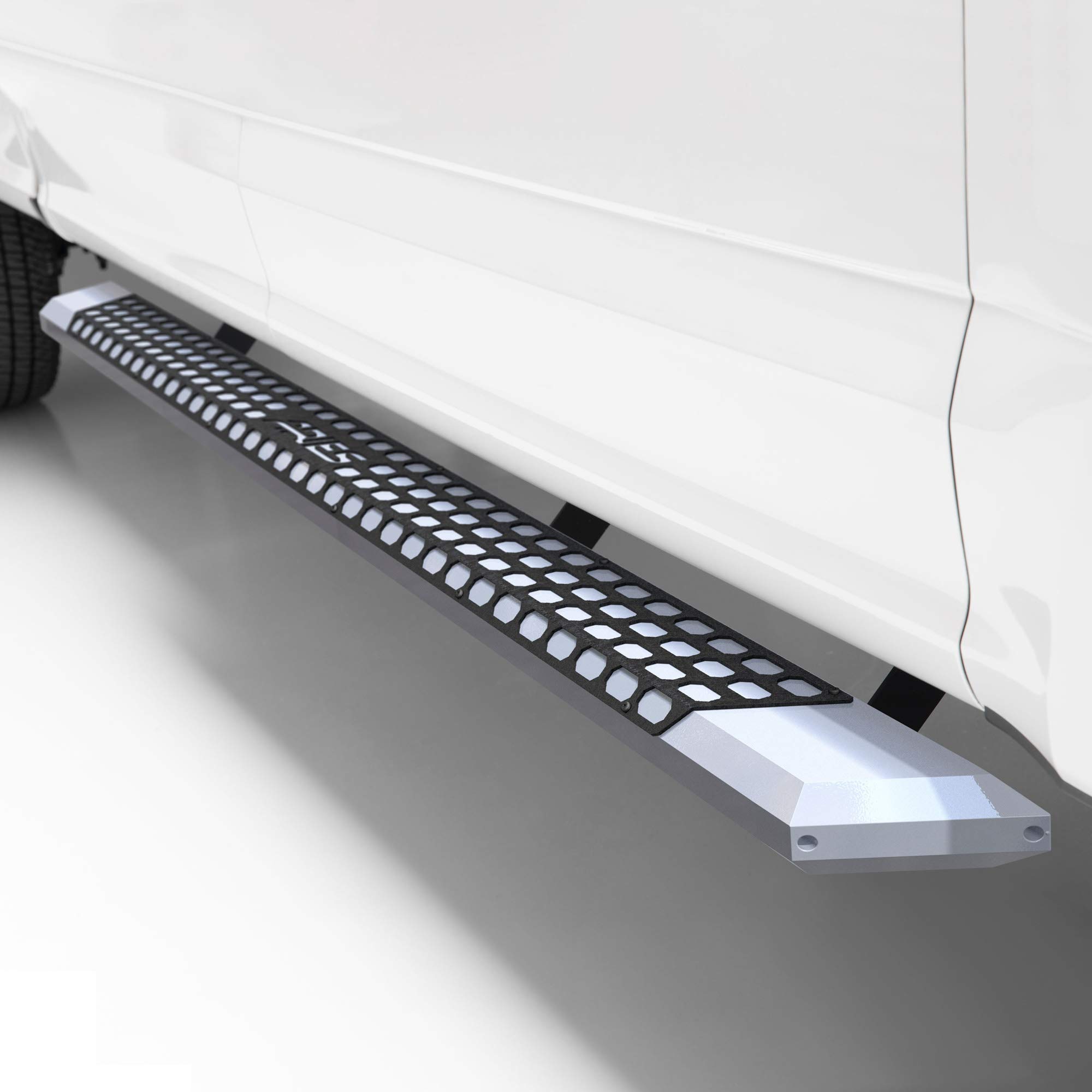 ARIES 2555020 AdvantEDGE Chrome Aluminum 53 Inch Truck Running Boards, Select Chevrolet Silverado, GMC Sierra 2500, 3500 HD