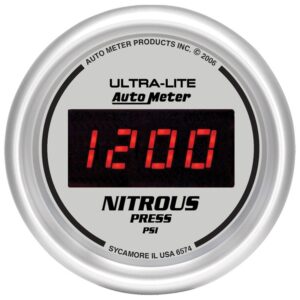 Auto Meter 6574 Ultra Lite Digital 2 1/16 0 2000 PSI Digital Nitrous Pressure Gauge