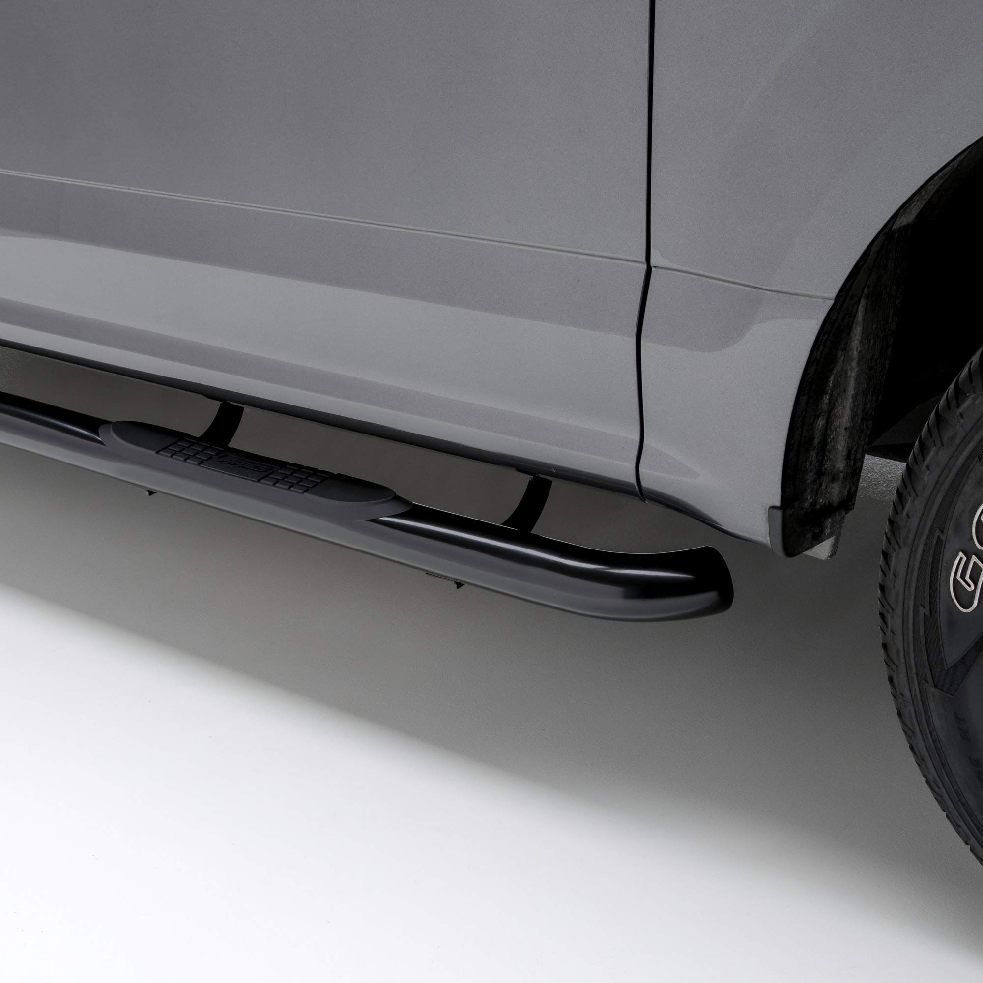 ARIES 203044 3 Inch Round Black Steel Nerf Bars, No Drill, Select Ford F 150, F 250, F 350 Super Duty
