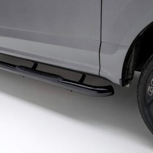 ARIES 35700 3 Inch Round Black Steel Nerf Bars, No Drill, Select Jeep Wrangler JK Unlimited