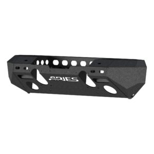 ARIES 2082074 TrailChaser Black Aluminum Front Bumper with Winch Mount, Select Jeep Wrangler JL, Gladiator
