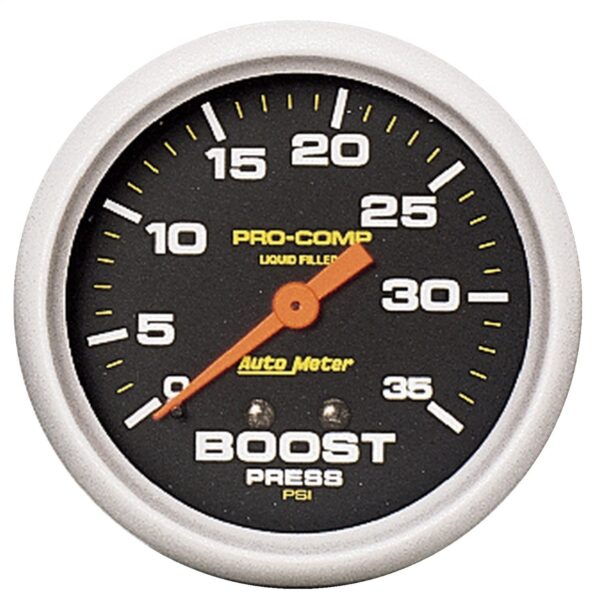 Auto Meter 5404 Pro Comp Liquid Filled Mechanical Boost Gauge, 2.625 in.