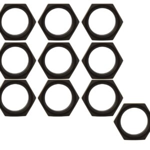 Allstar ALL18288 10 Black Thread Aluminum Jam Nut, (Pack of 10)