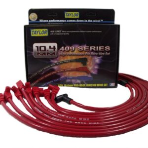 Taylor Cable 79230 Red 10.4mm Custom Race Fit Spiro Pro Race Spark Plug Wire Set