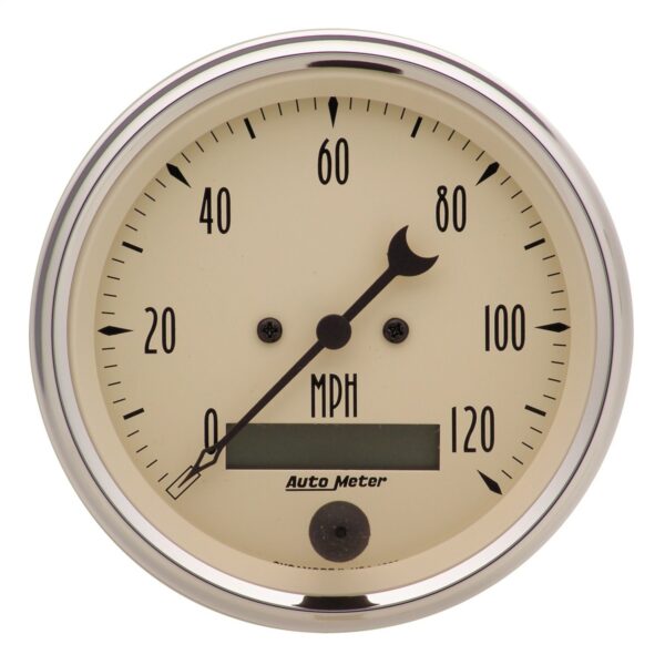 Auto Meter 1880 Antique Beige Electric Programmable Speedometer