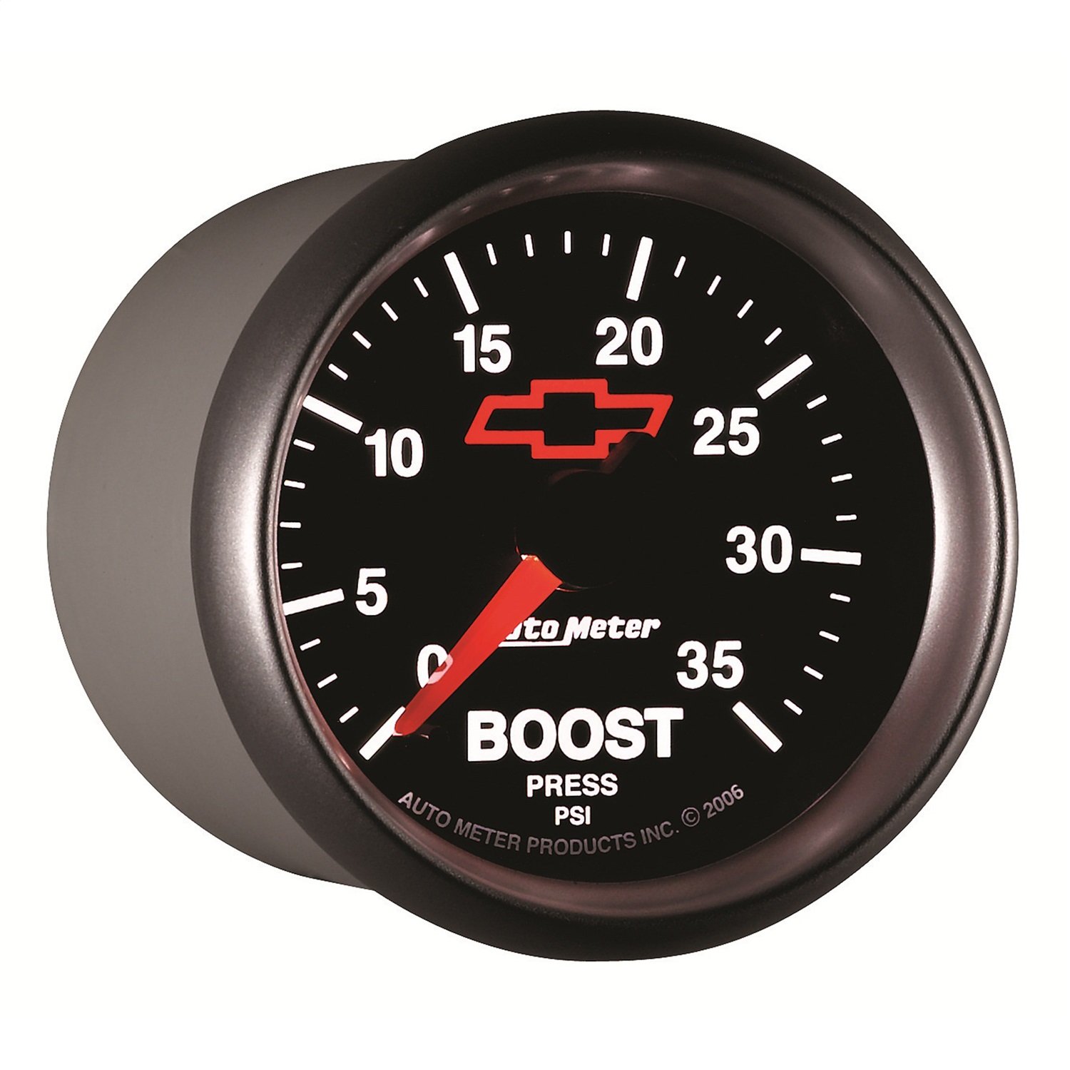 Auto Meter 3604 00406 GM Performance Parts Red 2 1/16 0 35 PSI Mechanical Boost Gauge