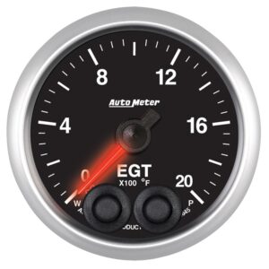 Auto Meter 5645 Elite 2 1/16 0  2000 Degree Fahrenheit Exhaust Gas Temperature Pressure Gauge