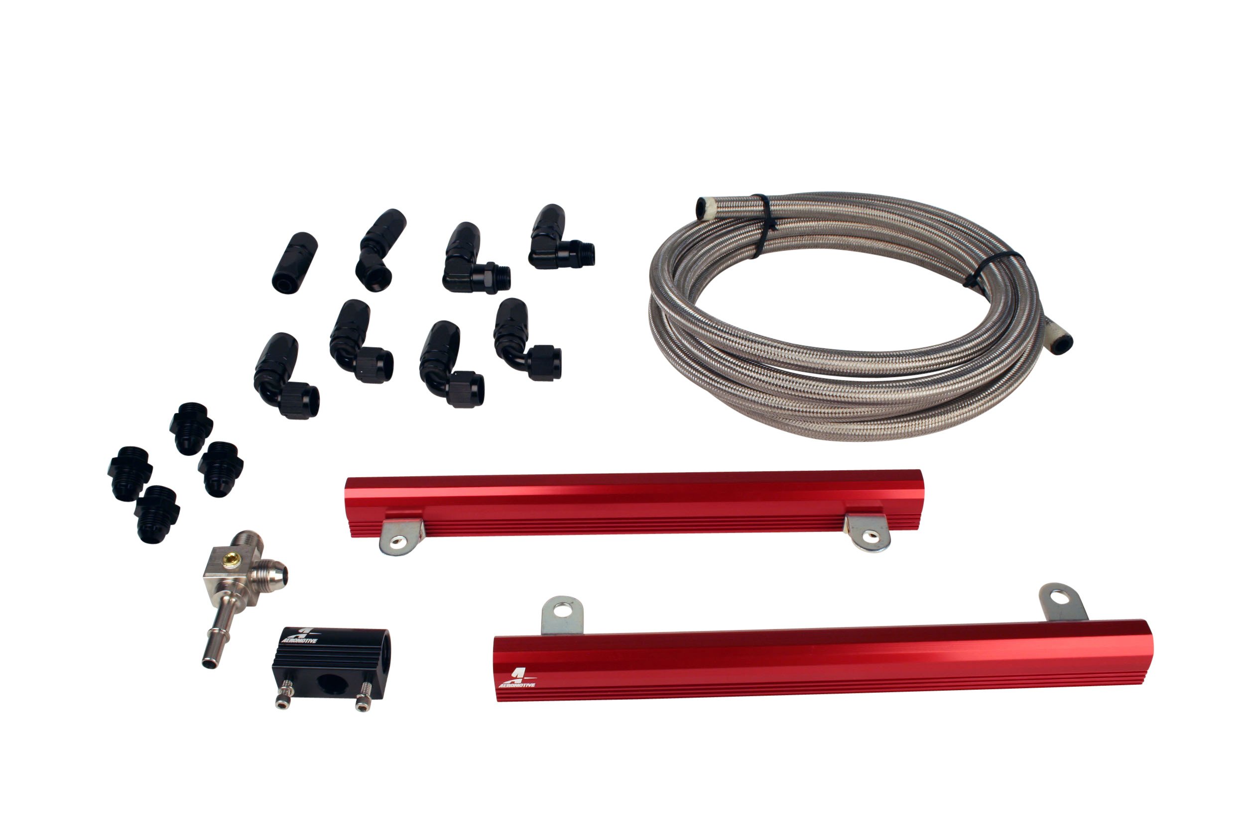 Aeromotive 14145 Billet Fuel Rail System for 2007 2009 Ford 5.4L GT500 Mustang, Returnless System