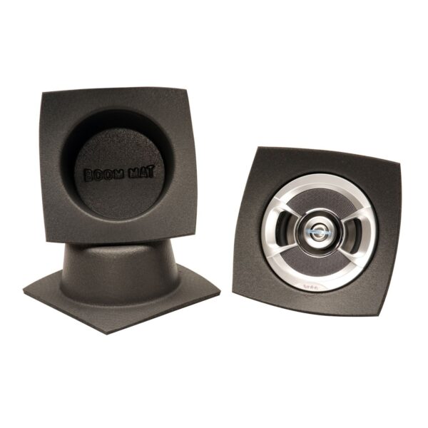 Design Engineering 050330 Boom Mat Speaker Baffles, 6.5 Round (Pack of 2) , Black