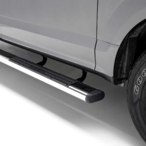 ARIES 4444033 6 x 75 Inch Oval Polished Stainless Steel Nerf Bars, Select Toyota Tundra