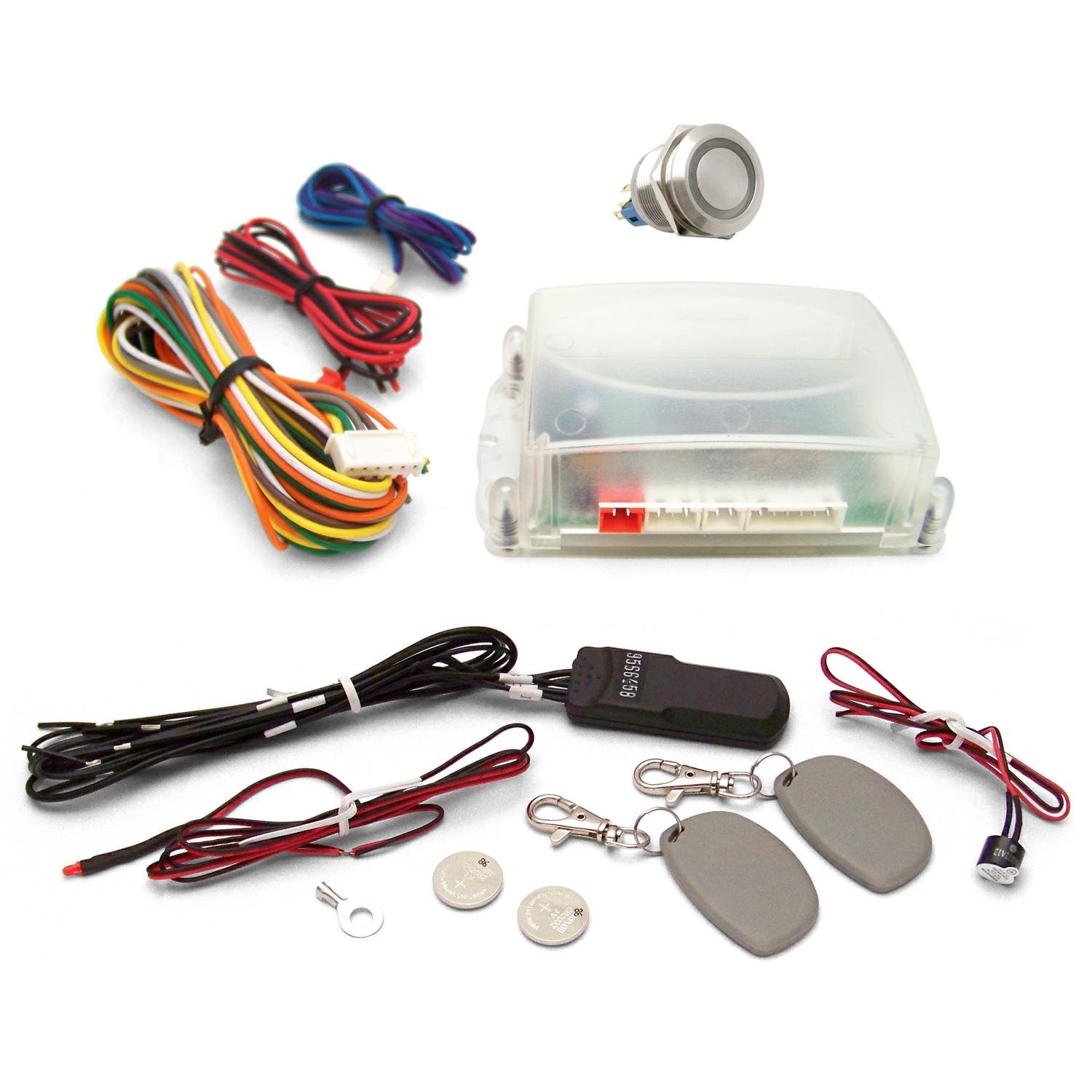 AutoLoc Power Accessories 89847 Non Illuminated One Touch Engine Start Kit with RFID