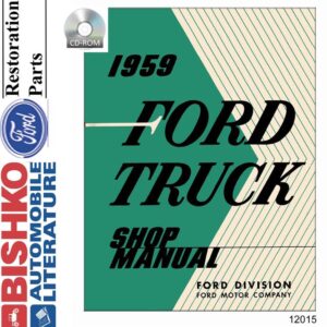 bishko automotive literature   Shop Service Repair Manual CD Engine Drivetrain Electrical OEM for The 1959 Ford Truck