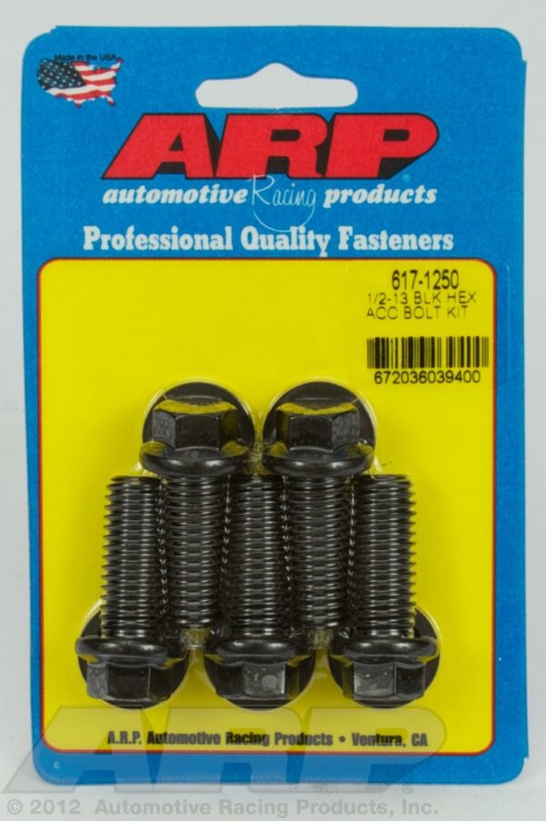 ARP (617 1250) Hex Oxide Bolt, Black