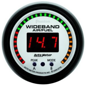 Auto Meter 5778 Phantom 2 1/16 Wideband Air/Fuel Ratio Gauge Kit with Sensor