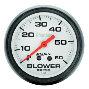 Auto Meter 5802 Phantom Mechanical Boost Gauge,2.625 in.