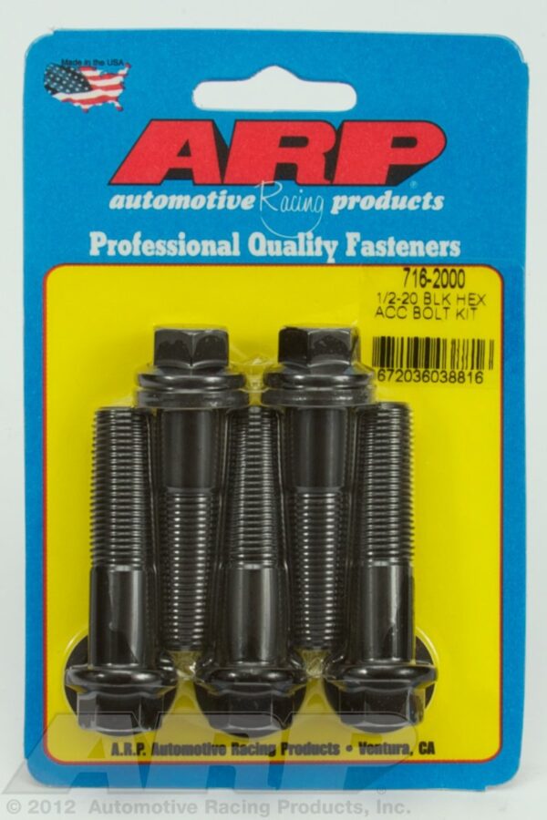 ARP (716 2000) Hex Oxide Bolt, Black